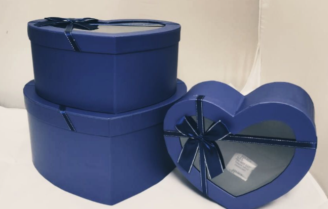 Blue Heart Gift Boxes 3 Set